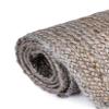 Aizza Trends Indian Handmade Braided Gray Jute Area Rug-Floor Carpet Rug-Bed Side Runner Rug-Doormat Rug - 3 x 5 Feet Oval (90 cm x 150 cm) view 4