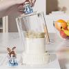 Miriam Song Toothpick Dispenser, with Cute Rabbit Holder and Transparent Lid, Large Capacity Round Box for Teeth Cleaning, Unique Home Design Decoration view 3