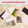 100/500/1000 Sets 3 x 2inch /3.5 * 2.5inch Fridge Magnet Button Maker Supplies for Rectangular-Shaped Button Maker Machine,500set-80 * 53mm(3 * 2inch) view 2