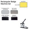 100/500/1000 Sets 3 x 2inch /3.5 * 2.5inch Fridge Magnet Button Maker Supplies for Rectangular-Shaped Button Maker Machine,500set-80 * 53mm(3 * 2inch) view 3
