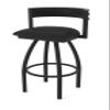 861 Artemis 36" Swivel Bar Stool with Black Wrinkle Finish and Black Vinyl Seat and Back view 1