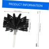 Black Nylon Pipe Cleaning Brush with Threaded Connections view 2