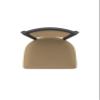 870 Hadleigh 25" Swivel Counter Stool with Pewter Finish and Canter Sand Seat and Back view 3