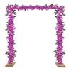 4Pcs Artificial Bougainvillea Flowers Garland 5.9Ft Fake Silk Bougainvillea Vines Plant Faux Bougainvillea Wreath for Centerpieces Table Runner Wedding Arch Wall Decoration (Purple) view 1