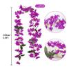 4Pcs Artificial Bougainvillea Flowers Garland 5.9Ft Fake Silk Bougainvillea Vines Plant Faux Bougainvillea Wreath for Centerpieces Table Runner Wedding Arch Wall Decoration (Purple) view 2