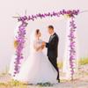 4Pcs Artificial Bougainvillea Flowers Garland 5.9Ft Fake Silk Bougainvillea Vines Plant Faux Bougainvillea Wreath for Centerpieces Table Runner Wedding Arch Wall Decoration (Purple) view 4
