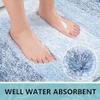 Arotive Bathroom Rugs Set 3 Piece, Extra Soft and Absorbent Bath Rugs, Machine Wash Dry Bath Mats for Bathroom, Toilet, Tub and Shower, 24x16, 36x24 and U-Shaped 24x20, Light Blue view 3