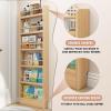 AKFJOSGE Book Shelf, Behind The Door Bookshelf, 4-Tier Behind The Door Shelf, Childrens Bookshelf Kids Bookcase Storage Shelves for Bedroom, Living Room, Home Office view 3