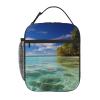 Insulated Lunch Bag for Women Reusable Lunch Box for Office Travel Thermal Lunchbox Aitutaki lagoon, Cook Islands Lunch Tote Bags Leakproof Cooler Bag for Men Large Capacity Meal Bag view 1