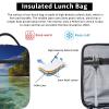 Insulated Lunch Bag for Women Reusable Lunch Box for Office Travel Thermal Lunchbox Aitutaki lagoon, Cook Islands Lunch Tote Bags Leakproof Cooler Bag for Men Large Capacity Meal Bag view 4