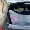 Leniutor 1pcs Dog Paw Love Heart Car Decal, Reflective Waterproof Vinyl Puppy Paw Print Decal, Cute Paw Stickers for Auto Window, Laptops, Walls, Hard Case (Purple) view 3