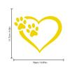 Leniutor 1pcs Dog Paw Love Heart Car Decal, Reflective Waterproof Vinyl Puppy Paw Print Decal, Cute Paw Stickers for Auto Window, Laptops, Walls, Hard Case (Purple) view 4