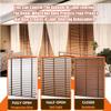 2" Slats Cordless Window Blinds Faux Wood Blind, Indoor Wood Blinds 32" 36" 46" 48" 72" Privacy Horizontal Blinds(Black) view 3