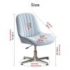 Armless Ergonomic Office Chair - No-Wheels Swivel Desk Chair with Cross Legs & Adjustable Height view 2