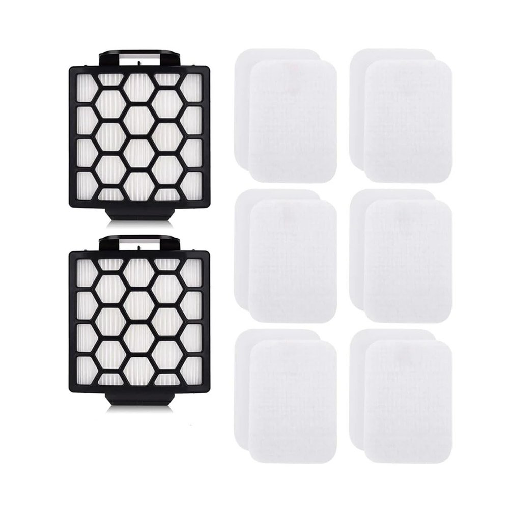 2 HEPA Filter & 6 Set of Foam Replacement for Shark Pet ZU102 Pet Pro ZU60 ZU62 Swivel Pro ZU51 NV151 NV150 CU50WM Pet Plus NV251 NV255 Navigator Upright Vacuum, Part 1238FT60 1239FT60