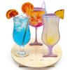 Fun Express 9 3/4" x 11 1/2" Summer Cocktail Party Wine & Hurricane Glasses Centerpiece view 1