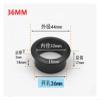 2pcs Wire Hole Cover Computer Desk Buckle Cabinet Vent Decorative Ring Furniture Hardware Office Desk Accessories(Dark,36mm) view 2