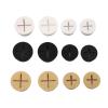 4Pack Desk Cable Hole Cover Wire Organizer for Desk Desktop Hole Cover Console Office Furniture(Dark,25mm) view 1