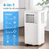 Antarctic Star 10000 BTU Portable Air Conditioner, 3 in 1 Free Standing Cooling AC Unit with Fan & Dehumidifier & Cools, Sleep Mode, 24H Timer, for Home/Kitchen/Office view 2