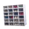EUVAROMEX 6pcs Box Shoes Container Shoe Organizers and Storage Shoe Storage Rack Shoe Storage Bins Shoe Storage Organizer Stand Shoe Bins En Cube Sneaker Fabric Shoe Storage Bin Random White/6236 view 1