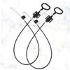 EUVAROMEX 2pcs Aldas En Color Negro DIY Recliner Rv Recliner Pull Handle Replacement for Recliner Cable/6286 view 3