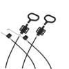 EUVAROMEX 2pcs Aldas En Color Negro DIY Recliner Rv Recliner Pull Handle Replacement for Recliner Cable/6286 view 4