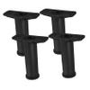 HOMSFOU Adjustable Bed Replacement Legs for Bed Frame Support, Black view 1