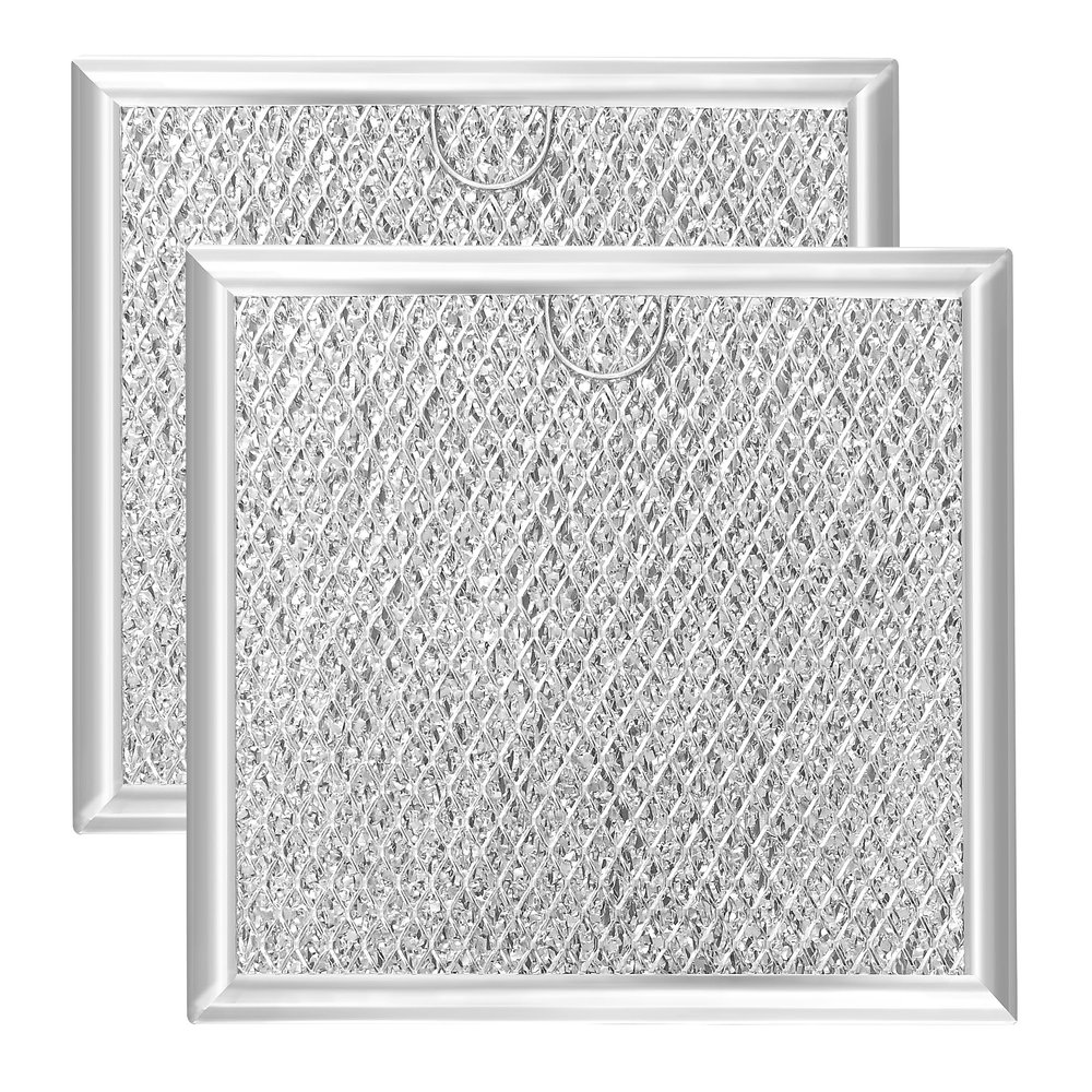 6.81" x 6.34" Microwave Grease Filter, Oven Replacement for WB02X11534, DE63-00666A, Aluminum Mesh Grease Multi-layer Vent Filter 2-Pack