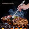 Flexible replaceable brush basting brush for BBQ, roasting or grill food, household dinner helper with stainless steel handle and hanging hook, 30cm heat (Straight handle 30cm) view 4