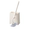 FGSHCZ82HRY Toilet Brush Floor Mounted Resinous Toilet Brush Fan Shaped Bristles Toilet Brushes with Base Removable Brush Handle Toilet Brush Set Deep Cleaning view 1