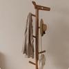 LIAN16PENG Coat Rack Stand Solid Wood Floor Coat Rack Deer Clothes Hanger Bedroom Living Room Storage Rack Cartoon Creative Bedside Table Clothes Rack Coat Hanger Stand(Wood,Medium) view 3
