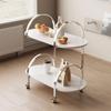 eexbz Sofa Household Antique Style Trolley Movable Sofa Storage Rack Living Room Sofa Side Table Sofas for Living Room(A) view 3