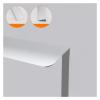VUYVUY Hidden Drawer Pulls 2 Packs Wardrobe Pulls Hidden Closet Handle Drawer Handles Rounded Finger Edge Pull Furniture Cabinet Kitchen Aluminum Alloy Knobs Door Levers(150mm) view 3