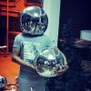 Discos Helmet Silver Discos Helmet Party Decorations for Club Celebration Festive Gatherings Accessory view 3