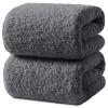REDKISS Ultra-Plush Bath Towel Set - 900GSM Premium Thick Cotton for Bathroom & Spa, Super Absorbent Bath with No Shedding (2-Piece Bath Twoel Set for Adults, Luxury Hotel & Home Use)-Smoky Grey view 1