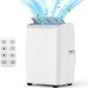 ChicHabitat Portable Air Conditioner - 12,000 BTU, 3-In-1 Functionality (Cooling, Fan, Dehumidifier), Free Standing Design, 24-Hour Timer, Cools Rooms Up to 550 Sq.Ft, White view 1