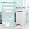ChicHabitat Portable Air Conditioner - 12,000 BTU, 3-In-1 Functionality (Cooling, Fan, Dehumidifier), Free Standing Design, 24-Hour Timer, Cools Rooms Up to 550 Sq.Ft, White view 2
