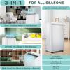 ChicHabitat Portable Air Conditioner - 12,000 BTU, 3-In-1 Functionality (Cooling, Fan, Dehumidifier), Free Standing Design, 24-Hour Timer, Cools Rooms Up to 550 Sq.Ft, White view 4