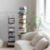 8-Tier Metal Spine Book Tower, Black Vertical Bookshelf Narrow Spine Book Shelf for Small Space, Corner Standing Shelf Bookcase for Living Room, Office, Study, Entryway view 3