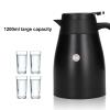 24V Portable Stainless Steel Electric Kettle Pot for Car and Truck - 1200ml Car Water Heater with Heating Base - Fast Boiling and Usage for Travel (24V1200ml comes view 4