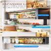 Glass Cabinet Door Pull Down Heavy Duty Shelf Wall Cabinet Storage Spice Rack for Kitchen/Bathroom Tall Cabinets(80cm) view 2