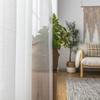 Off White Pinch Pleated Sheer Curtains & Drapes 90 Inches Long Thin Texture view 3