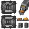 GWYSY Air Fryer Replacement Tray for Ninja SL401 SL451 DoubleStack XL 2-Basket, 2 Packs Air Fryer Grill Plate Tray Accessories, Dishwasher Safe view 1