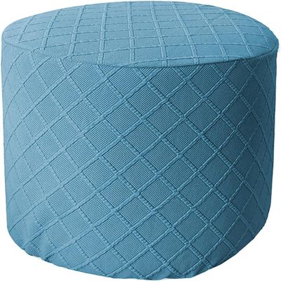 Ottoman Slipcovers Round Small/Medium/XX-Large/Large, Stretch Velvet Ottoman Cover 40/30/36/25/18/42/20, Storage Footstool Cover Slipcovers, Stool Pouf Furniture Protector Slipcover(#37,W14"xH17")