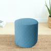 Ottoman Slipcovers Round Small/Medium/XX-Large/Large, Stretch Velvet Ottoman Cover 40/30/36/25/18/42/20, Storage Footstool Cover Slipcovers, Stool Pouf Furniture Protector Slipcover(#37,W14"xH17") view 3