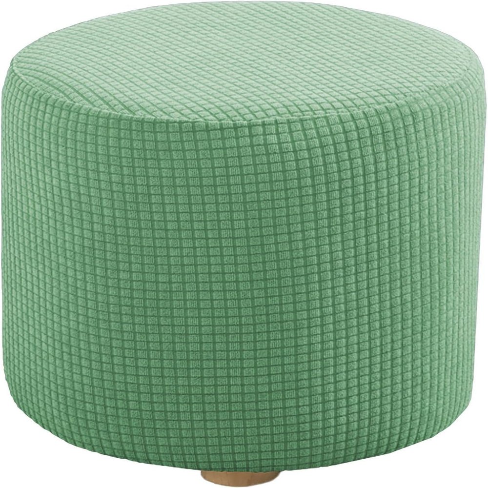 Ottoman Slipcovers Round Small/Medium/XX-Large/Large, Stretch Velvet Ottoman Cover 40/30/36/25/18/42/20, Storage Footstool Cover Slipcovers, Stool Pouf Furniture Protector Slipcover(#22,W14"xH16")