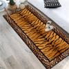 2x10ft Cheetah Print Rugs - Non-Slip Washable Low-Pile Carpet, Modern Leopard Tiger Rug for Hallway, Living Room, Bedroom, Dining & Dormitory (Boho Style, Brown) view 3