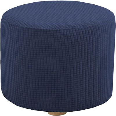 Ottoman Slipcovers Round Small/Medium/XX-Large/Large, Stretch Velvet Ottoman Cover 40/30/36/25/18/42/20, Storage Footstool Cover Slipcovers, Stool Pouf Furniture Protector Slipcover(#17,W13"xH14")