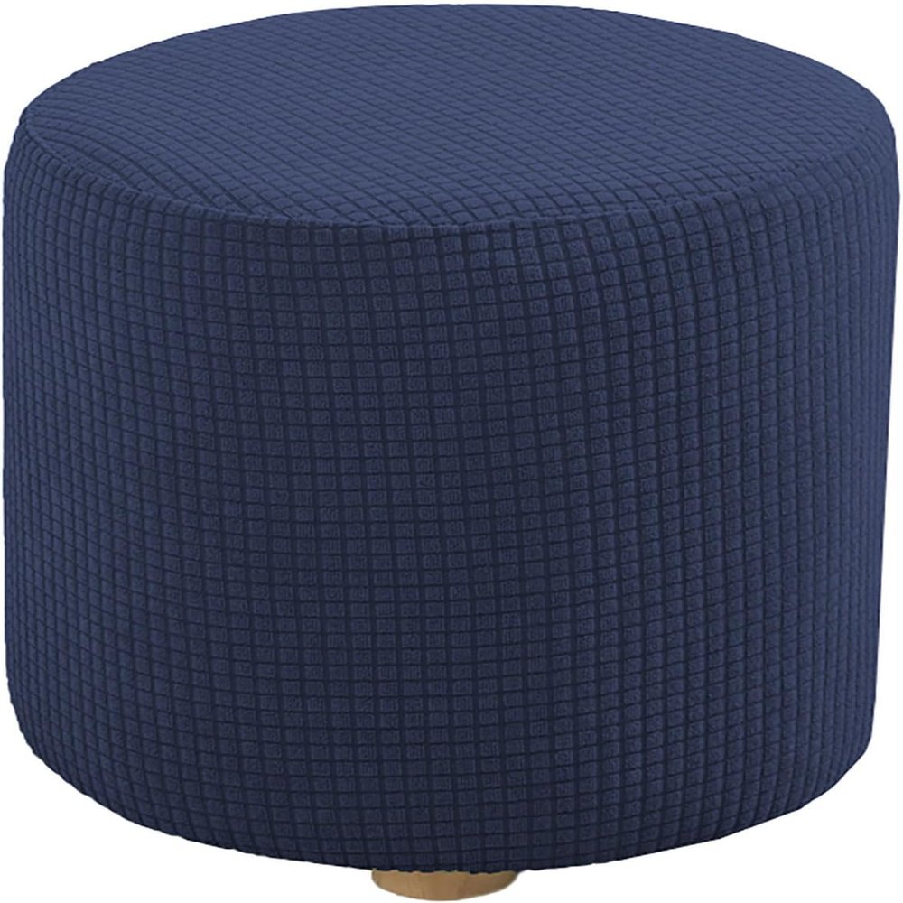 Ottoman Slipcovers Round Small/Medium/XX-Large/Large, Stretch Velvet Ottoman Cover 40/30/36/25/18/42/20, Storage Footstool Cover Slipcovers, Stool Pouf Furniture Protector Slipcover(#17,W13"xH14")
