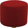 Ottoman Slipcovers Round Small/Medium/XX-Large/Large, Stretch Velvet Ottoman Cover 40/30/36/25/18/42/20, Storage Footstool Cover Slipcovers, Stool Pouf Furniture Protector Slipcover(#24,W27"xH18") view 1